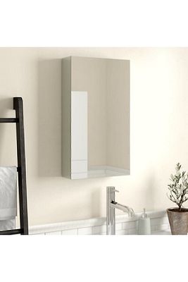 Tek Kapaklı %100 Suntalan Aynalı Banyo Dolabı Üst Modülü Beyaz Suntalam Üst Modül 60x40 ürün fotoğrafı