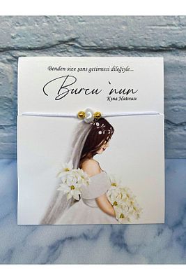 Kişiye Özel Hediyelik Şans Bilekliği Söz, Nişan, Bekarlığa Veda, Kına, Nikah, Düğün Hediyesi 15 Adet ürün fotoğrafı