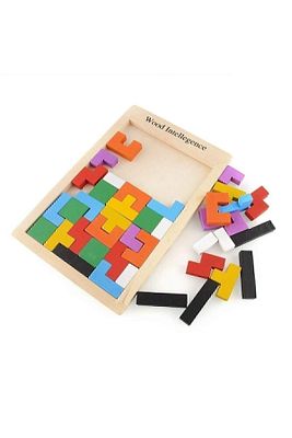 Eğitici Ahşap Blok Tetris Zeka Oyunu ürün fotoğrafı