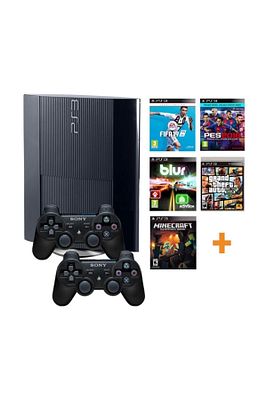 Playstation 3 Süper Slim 500 Gb + 2 Kablosuz Kol + 50 Dijital Oyun (garantili Teşhir Ürünüdür) ürün fotoğrafı