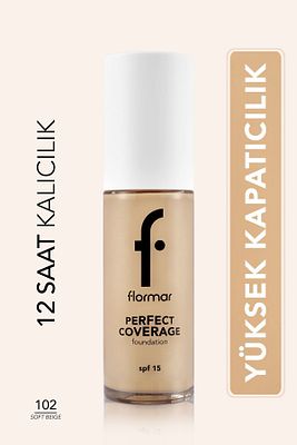 Perfect Coverage Yoğun Kapatıcı Su Bazlı Fondöten (SARI ALT TON) -102 Soft Beige -8682536058162 ürün fotoğrafı