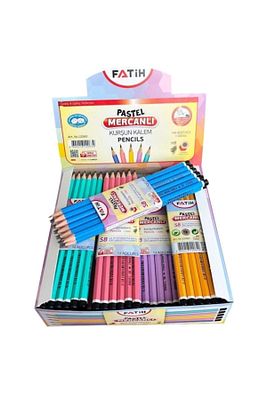 Mercanlı Kurşun Kalem Pastel Renk 12 Adet 1 Düzine ürün fotoğrafı