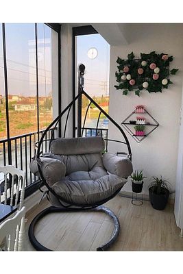 Damla Bahçe Balkon Salıncağı Tek Kişilik ürün fotoğrafı