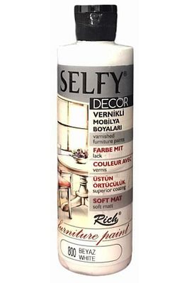 Selfy Decor Vernikli Mobilya Boyası 240 Cc Beyaz 800 ürün fotoğrafı