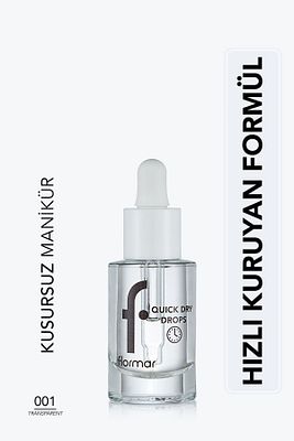 Hızlı Kurutma Etkili Oje Sonrası Bakım Yağı - Quick Dry Drops - 001 - 8682536046534 ürün fotoğrafı