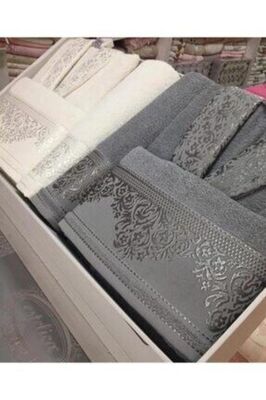 537 Yıldız Desen Gri-Krem ürün fotoğrafı