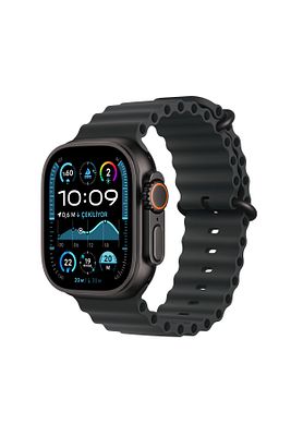 Watch Ultra 2 GPS + Cellular 49mm Black Titanium Case with Black Ocean Band ürün fotoğrafı