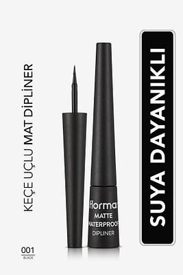 Suya Dayanıklı Mat Dipliner (SİYAH) - Waterproof Dipliner - 001 Black - 8690604536481 ürün fotoğrafı