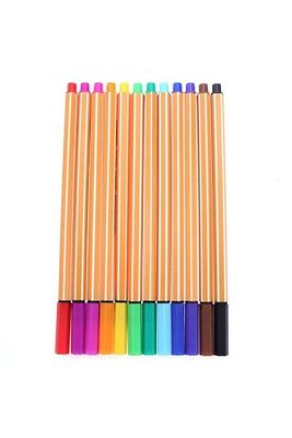 12 Li Renkli Kalem Fineliner Set ürün fotoğrafı