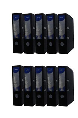 Geniş Plastik Klasör (56411-190) Siyah 10 Lu Paket ürün fotoğrafı