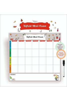 Haftalık Menü Planlayıcı Magnet 33x31 Cm Haftalık Planlayıcı ürün fotoğrafı