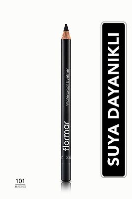 Mat Bitişli Suya Dayanıklı Göz Kalemi (SİYAH) - Waterproof Eyeliner - 101 Black Ice - 8690604109012 ürün fotoğrafı