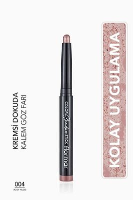 Suya Dayanıklı Işıltılı Kalem Far -color Shadow Stick -004 Rosy Nude-8682536039444 ürün fotoğrafı