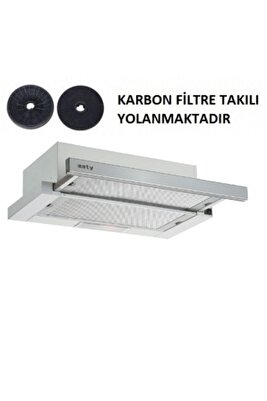 Çift Motor Inox Aspiratör+karbon Filtre Bacasız Kullanım ürün fotoğrafı
