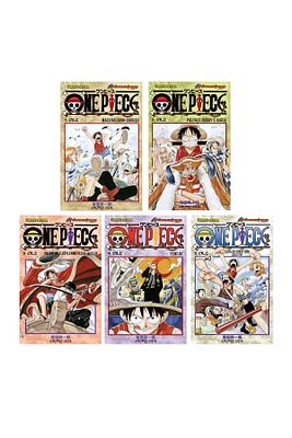 One Piece 1-2-3-4-5. Ciltler Manga Seti ürün fotoğrafı
