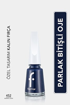 Klasik Parlak Bitişli Yüksek Pigmentli Oje - Nail Enamel- 452 Marıne Lover New- 8682536036139 ürün fotoğrafı