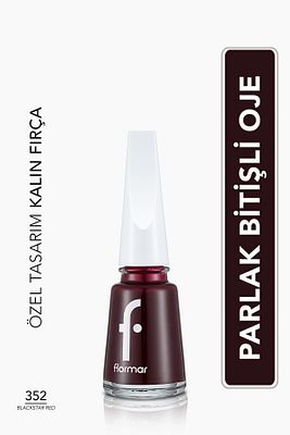 Klasik Parlak Bitişli Yüksek Pigmentli Oje -nail Enamel- 352 Blackstar Red New- 8682536035934 ürün fotoğrafı