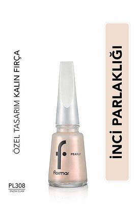 Sedefli Parlak Oje (BEYAZ) - Pearly Nail Enamel - Pl308 Snow Glam - 8682536035446 ürün fotoğrafı