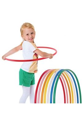 20 Adet Hulahop Renkli Hulahoop Çember 60 Cm Hulahop ürün fotoğrafı