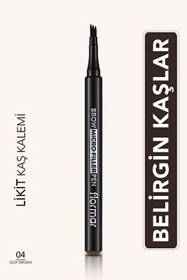Kaş Doldurma Kalemi (koyu Kahve) - Brow Micro Filler Pen - 004 Deep Brown - 8682536038546 ürün fotoğrafı