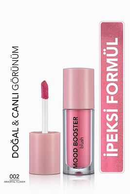 Yoğun Pigmentli Likit Allık (PEMBE) - Mood Booster Lbl. - 002 Immortal Flower - 8682536043717 ürün fotoğrafı