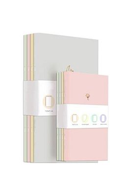 8'li Soft Pastel Çizgisiz Okul Defter Not Defter Seti 10x15 - 13x20 ürün fotoğrafı