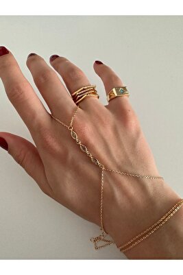 Gold Markiz Kesim Taşlı Şahmeran ürün fotoğrafı