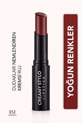 Yarı Parlak Stick Ruj- Creamy Stylo Lipstick -012 Rosewood-8682536013727 ürün fotoğrafı