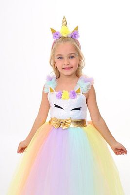 Unicorn Elbisesi Tarlatanlı Kabarık Model ürün fotoğrafı