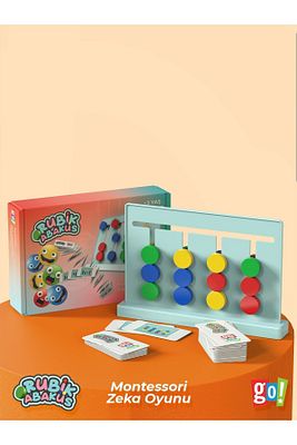 Rubik Abaküs Montessori Zeka Oyunu Eğitici Oyuncak ürün fotoğrafı