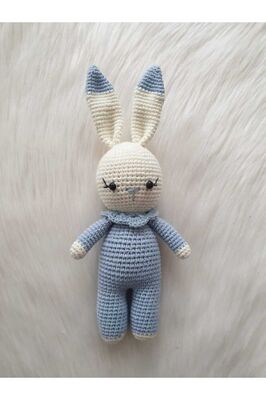Amigurumi Organik Örgü Oyuncak Tavşan ürün fotoğrafı