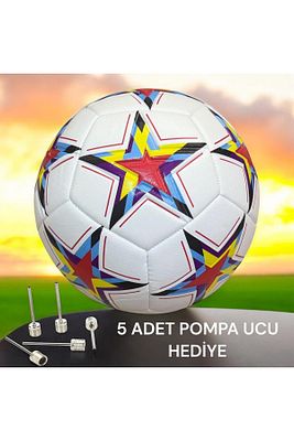 Orijinal Futbol Topu Şampiyonlar Ligi 5 Adet Pompa Ucu Sert Zemin Halı Saha Futbol Topu No:5 ürün fotoğrafı
