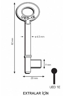 Maymuncuk Oda Kapısı Anahtarı Her Kilidi Açan Anahtarlar-2 Adet - 11mm-13 Mm ürün fotoğrafı