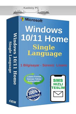 Windows 10 Ve Windows 11 Home Single Language Lisans - 1pc - Anında Sms Teslimat ürün fotoğrafı