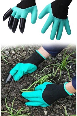 Toprak Kazma Ekme Çapalama Için Korumalı Bahçe Bahçivan Eldiveni ürün fotoğrafı