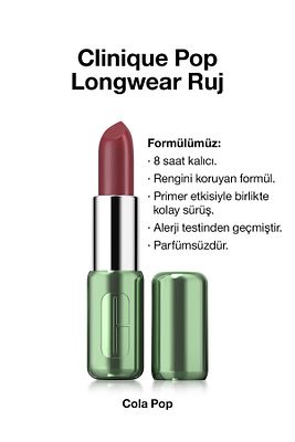 Pop Longwear™ Gün Boyu Kalıcı Ruj - Renk: Cola Pop 3.9g | Saten Bitiş ürün fotoğrafı