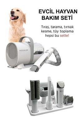Profesyonel Kedi Köpek Hayvan Tüy Bakım Seti - Elektrikli Vakum-şarjlı Tıraş Ve Tüy Toplama Makinesi ürün fotoğrafı