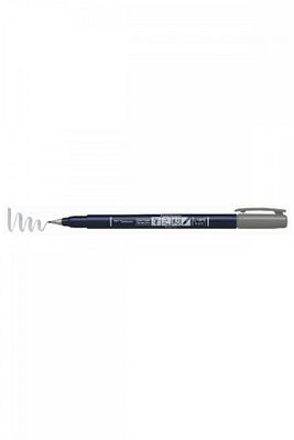 Fudenosuke Brush Pen Fırça Uçlu Kalem Sert Uç - Gri ürün fotoğrafı
