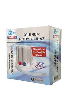 Triflo Solunum Egzersiz Cihazı 3 Top Üfleme Topu Nefes Egzersizi ürün fotoğrafı