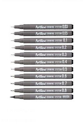 Drawing System Teknik Çizim Kalemi 11'li Tam Set-4 ürün fotoğrafı