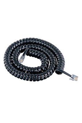 Telefon Ahize Spiral Siyah Kordon Kablosu ürün fotoğrafı