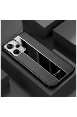Xiaomi Redmi Note 12 Pro 5G Uyumlu Kılıf Premium Deri Kılıf Siyah ürün fotoğrafı
