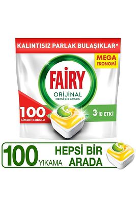 Hepsi Bir Arada Bulaşık Makinesi Kapsülü Limon Kokulu 100 Yıkama ürün fotoğrafı