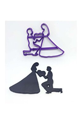 SEVGİLİLER GÜNÜ ERKEK &amp;amp; KADIN KALIBI 10 CM ürün fotoğrafı