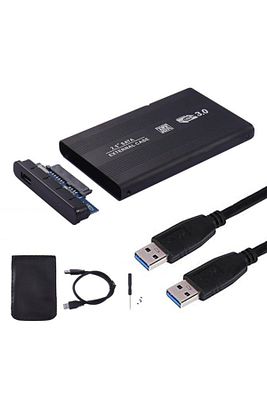 2126s 2.5 Inç Usb 3.0 Sata Harddisk Hdd Kutusu 5 Gbps Kılıf - Siyah Aluminyum Ssd ürün fotoğrafı