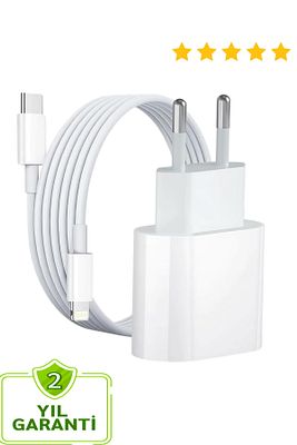 20 W Tüm Serilerle Uyumlu Hızlı Şarj Aleti Kablo Adaptör Set Iphone 11/12 /13/14/ Pro Max ürün fotoğrafı