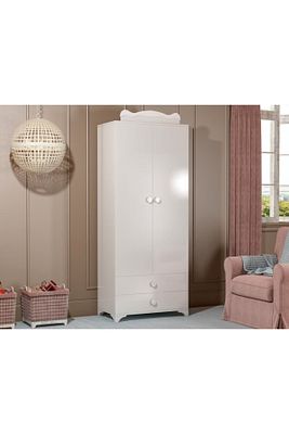 Bdlp 058 Babysun 2 Kapılı 2 Çekmeceli Dolap Beyaz ürün fotoğrafı