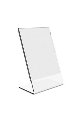 Heroglas A4 L Tipi Dikey Masa Üstü Şeffaf Pleksi / Föylük-Fiyatlık-Menü-Broşürlük ürün fotoğrafı