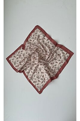 Pamuklu Fular/Zeytin Ağacı Desenli Bandana Fular ürün fotoğrafı