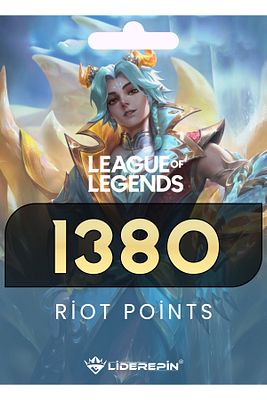 Lol League Of Legends Rp Tr Riot Points 1380 Rp Tr ürün fotoğrafı